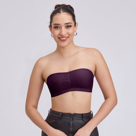 Seamless Strapless Tube Bra – Wireless Padded Bandeau for Women TQ0001
