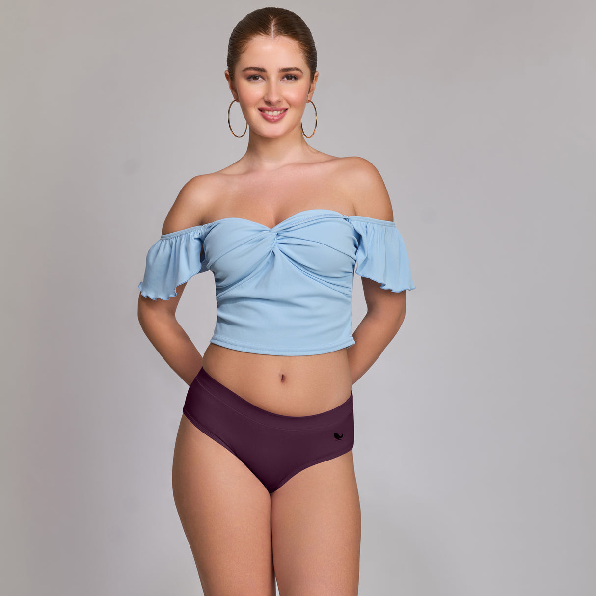 Ultra-Soft Plain Cotton Panty for Women Breathable Stretchable Innerwear for All-Day Wear PQ5023-2PC