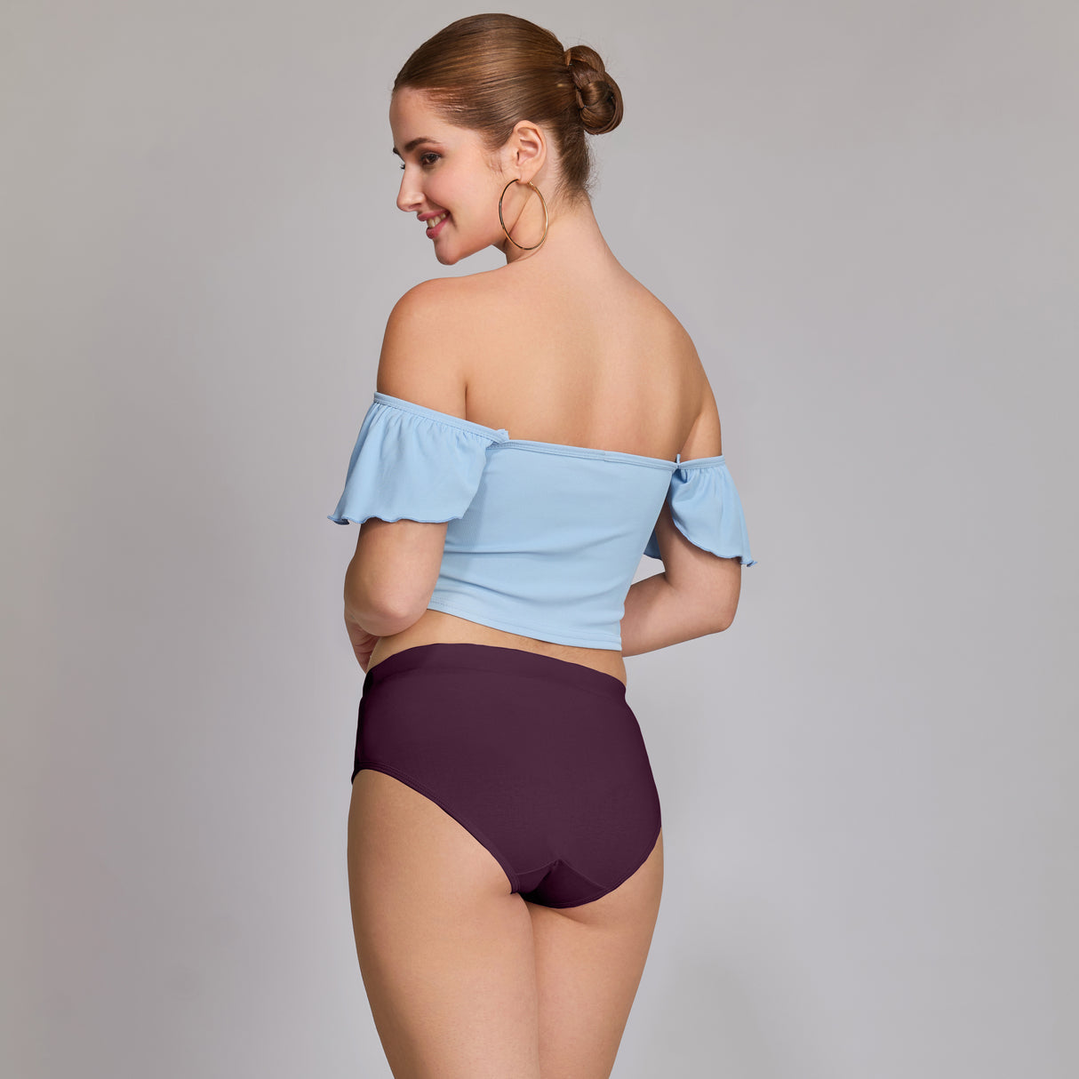 Ultra-Soft Plain Cotton Panty for Women Breathable Stretchable Innerwear for All-Day Wear PQ5023-3PC