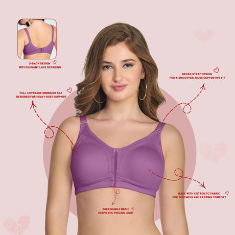 Heavy Support Minimizer Bra for Women with Full Coverage MQ3059