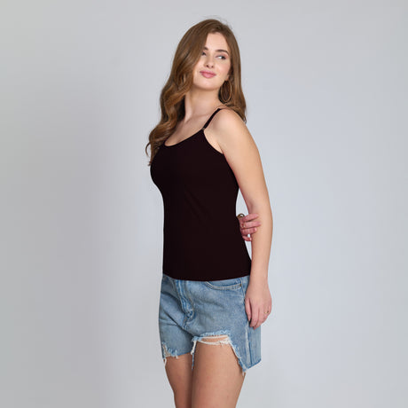 Women’s Adjustable Strap Camisole – Soft, Breathable & Comfortable CQ6001