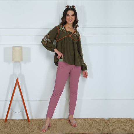 Stylish Kurti Pant with Leggings – Comfortable Daily Wear FKP9001
