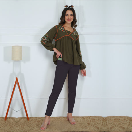 Stylish Kurti Pant with Leggings – Comfortable Daily Wear FKP9001
