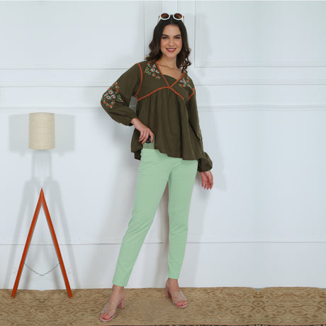 Stylish Kurti Pant with Leggings – Comfortable Daily Wear FKP9001