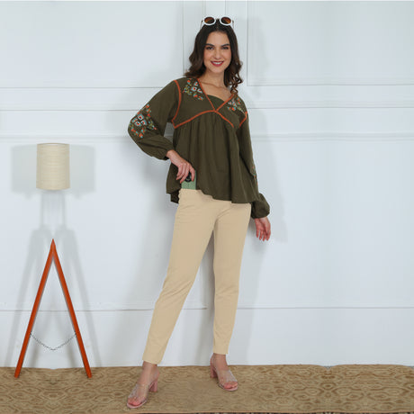 Stylish Kurti Pant with Leggings – Comfortable Daily Wear FKP9001