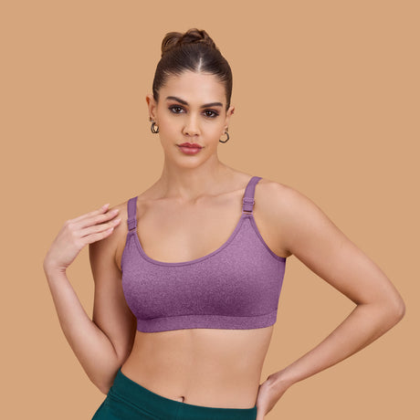 Seamless Breathable,Supportive,and Wire-Free Full Coverage Easy to Slip on Sports SQ1033